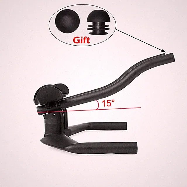 15 Degrees Carbon Fiber Bike TT Aero Bar Triathlon Bicycle Rest Handlebar 31.8mm