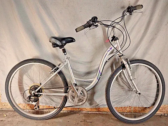 2005 KHS TC100 Step-Thru Comfort Hybrid Bike 15" Small Steel Shimano USA Shipper