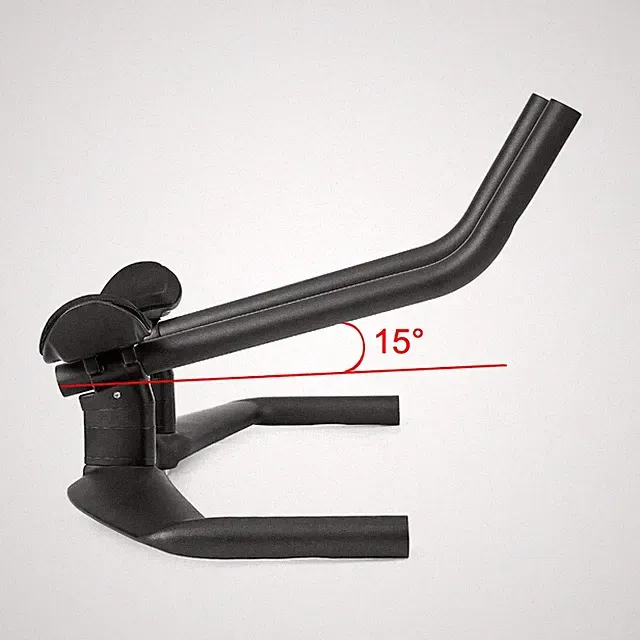 Aero Carbon Fiber Triathlon Bike Handlebar TT Bar 15 Degrees of Left Right Arms