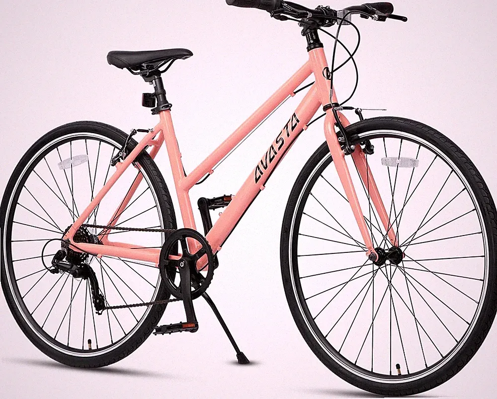 AVASTA Populus 700C Road Bike for Women with Kickstand, 15 17 Inch Lightweight S