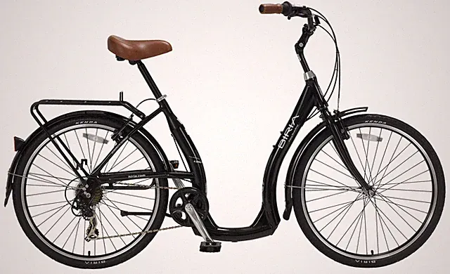 Biria Easy Boarding 7 Speed Step Through Cruiser Bicycle, Black, 40CM