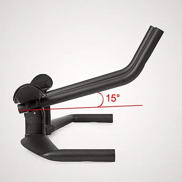 Carbon Fiber Triathlon Time Trial Bicycle Rest Handlebar TT Bar 15 Degrees