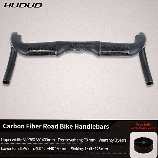 Carbon Fiber Ultra-Light Road Bike with Integrated Wind-Slicing Design Handlebar