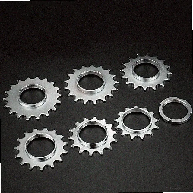 Fixed Gear Bicycle Freewheel Cogs Hub Locking 1 Speed Bike Threaded Lock Rings