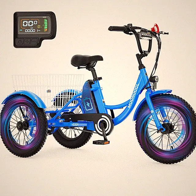 NAIZEA 16 inch Electric Tricycle for Kids Ages 6-16 Years Old Step-Thru Etrike