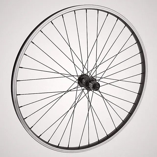 Sta-Tru 26" Black Rear Mountain Bike Wheel with HG Shimano type Cassette Hub