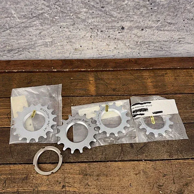 Track Cog Lot 13T 14T 15T 16T Lockring Silver Steel Single Speed Bike Track