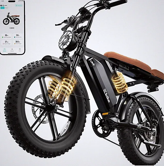 TST Electric Bike for Adults Peak 1500W 32MPH 15AH 7-Speed Electric Dirt Bike US